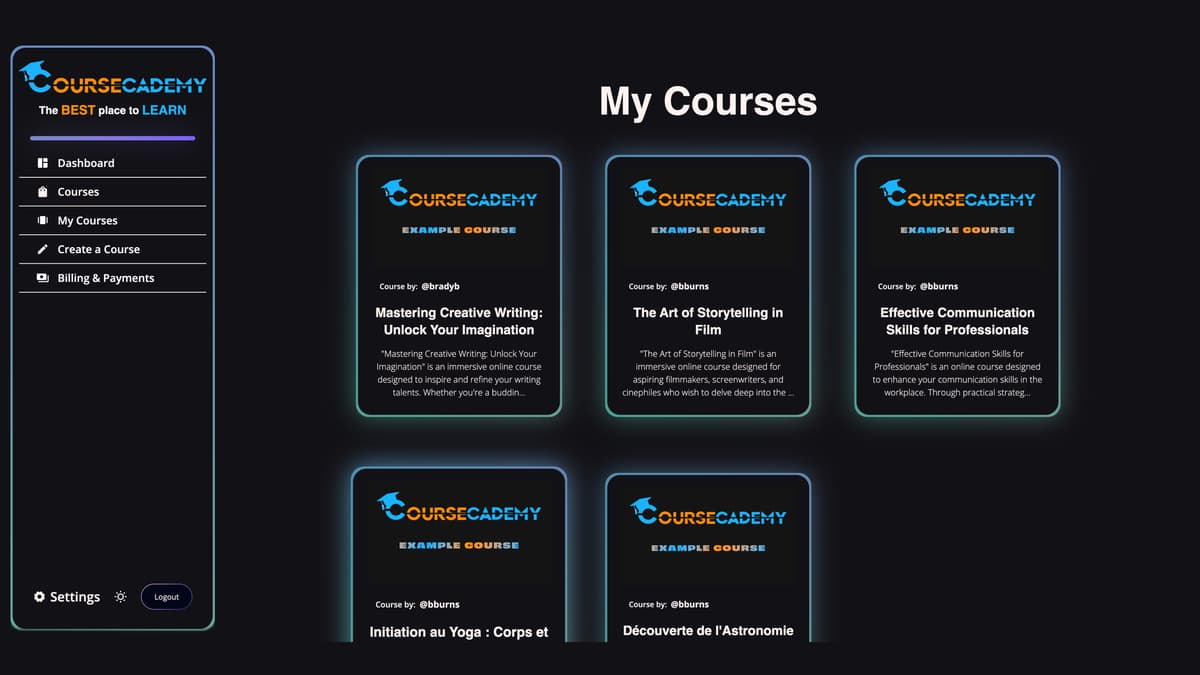 My Courses